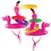 Top Race Flamingo Ring toss Games for Kids Outdoor, Inflatable Pool Toys, Luau Party Favors - Carnival Games, Pool Accessories for Kids 3-10 and Family - Hawaiian Theme Luau Party Decorations