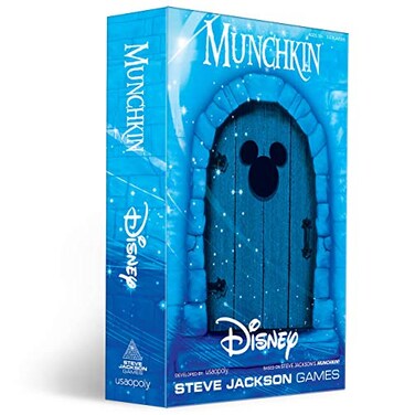 USAOPOLY Munchkin: Disney Card Game   Munchkin Game Featuring Disney Characters and Villains   Officially Licensed Disney Card Game   Tabletop Games &amp; Board Games for Disney Fans