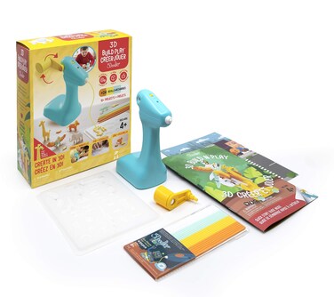 3Doodler 3D Build &amp; Play, STEM Toy for Ages 4+, Fun Learn from Home Activity for Boys &amp; Girls, Educational Art Tool for Kids