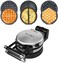 3-in-1 Waffle, Omelet, Egg Waffle Maker, 3 Removable Nonstick Baking Plates, Upgraded 360 Rotating Belgian Maker