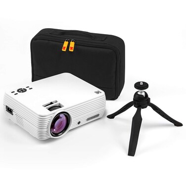 KODAK FLIK X7 Home Projector (Max 1080p HD) with Tripod, &amp; Case Included   Compact, Projects Up to 150&rdquo; with 720p Native Resolution &amp; 30,000 Hour, Lumen LED Lamp  AV, VGA, HDMI &amp; USB Compatible