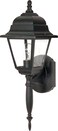 Nuvo 60/542 One Light Outdoor Wall Mount, 18 Inches, Black