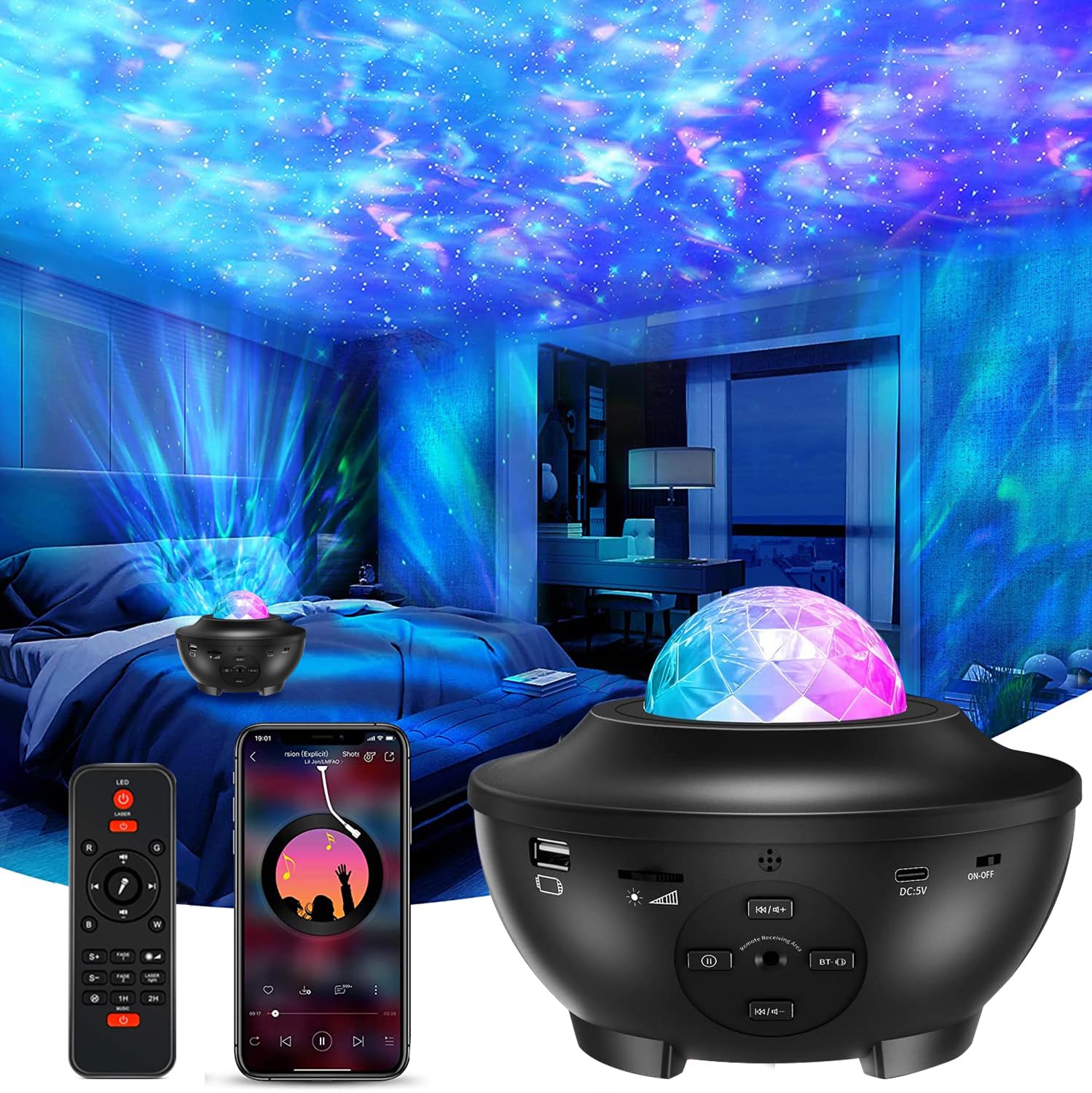 إليك 3 Elec3 3 In 1 Galaxy Projector