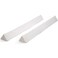 Delta Children Extra Long Foam Bedrail Bumper - Guardrail for Toddlers &amp; Kids with Water-Resistant, Non-Slip &amp; Machine Washable Cover - 2pk, White