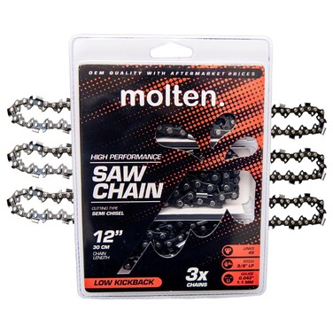 Dewalt 12 Inch Chainsaw Chain, Fits Dewalt Chain Saw 20V Max 12 Inch Chain, DCCS620b, DCCS620p1, DCCS620, DWO1DT612, R45, LP-043-Replacement