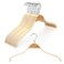 TOPIA HANGER Slim Natural Wood Hangers with Extra Soft Non-Slip Rubber Grips, 10-Pack High-Grade Fashion Hanger No Shoulder Bump for Sweater, Camisole, Jacket, Dress, Coat -CT15N