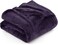 Utopia Bedding Fleece Blanket Queen Size Purple 300GSM Luxury Anti-Static Fuzzy Soft Microfiber Bed Blanket (90x90 Inch)