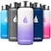 HYDRO CELL Stainless Steel Insulated Water Bottle with Straw - For Cold &amp; Hot Drinks - Metal Vacuum Flask with Screw Cap and Modern Leakproof Sport Thermos for Kids &amp; Adults (Lavender/White 32oz)