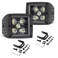 JIEPENG YCHOW-TECH LED Cubes, 2PCS 3Inch 100W CREE LED Pods Square Offroad Spot Beam Driving Lights Ditch Lights Reverse Lights Grill Mount Light for Truck Golf Cart ATV UTV