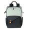 Hap Tim Diaper Bag Backpack,Large Capacity Travel Back Pack Maternity Baby Nappy Changing Bags, Double Compartments with Stroller Straps,Waterproof, Mint Green Black(US7340-GB)