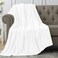 Utopia Bedding Fleece Blanket Throw Size White 300GSM Luxury Anti-Static Fuzzy Soft Microfiber Blanket for Couch, Sofa and Bed (60x50 Inch)