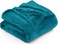 Utopia Bedding Fleece Blanket King Size Turquoise 300GSM Luxury Anti-Static Fuzzy Soft Microfiber Bed Blanket (90x102 Inch)