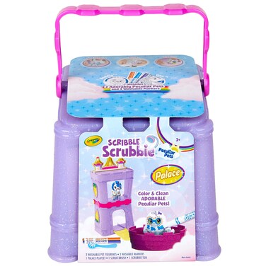 Crayola Scribble Scrubbie Peculiar Pets, Palace Playset with Yeti &amp; Unicorn Toys, Kids Gifts for Girls &amp; Boys, Ages 3, 4, 5, 9
