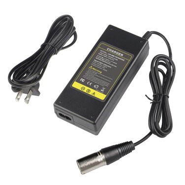 TREE.NB 44V 1.5A 3-Pin XLR Charger for 36V Lead Acid Battery MX500, MX650, GT GT750, IZIP I600, I750, I1000, Mongoose M750, X-Treme X-600, Schwinn S600 S750 S1000 ST1000 Stealth X1000