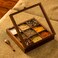 ExclusiveLane Wooden Indian Spice Box With Spoon (9 Partitions, 50 ML Each, Sheesham Wood) - Indian Spice Boxes for Kitchen Masala Dabba Wooden Masala Box Masala Daani Namak Dani Spice Container Rack