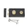 Yale Locks P401GRY Rim Lock 138 x 76mm - Black Finish (Visi Pack)