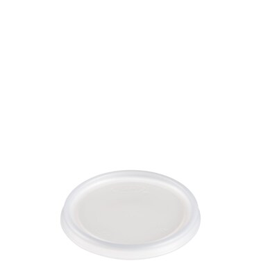 DART 6JLNV Non-Vented Cup Lids f/6 oz Cups, 2,3-1/2,4 oz Food Containers, Plastic, Trans. (Case of 1000)