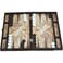 LaModaHome Turkish Backgammon Set for Adults and Kids, Includes Dice Cups, Folding Board, 19''Classic Travel Backgammon Board Game.
