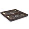 LaModaHome Star Antique Turkish Backgammon Set, Elite Vinyl Cellophane Coated Tulip Design, Board Game Tavla, Mother of Pearl, Magnetic Closing Mechanism, Unscratchable Adults Kids, Caf&eacute;