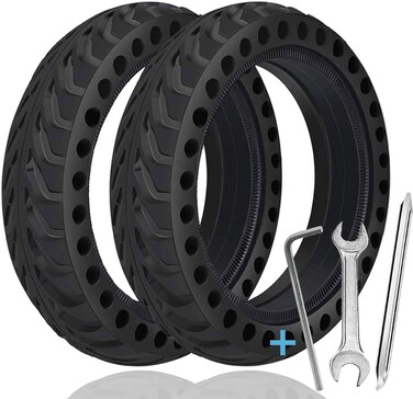 TOPOWN 2 pcs Solid Tire for Xiaomi m365 Electric Scooter gotrax gxl/gotrax XR with 3 Installation Tools, 8.5 inches Electric Scooter Solid Tires gotrax tire Replacement with Installation Instructions