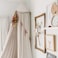 MAMERIA Kids Bed Canopy with Frills Cotton Hanging Tent Curtain Net for Reading Nook Hideaway Bedding Play Room Decor (Beige)