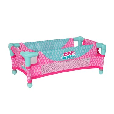 Cry Babies Baby Doll Crib Accessory (Doll Not Included)   for Dolls up to 16"   Ages 2+