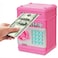Electronic Piggy Bank, Mini ATM Password Money Bank Cash Coins Saving Box for Kids, Cartoon Safe Bank Box Perfect Toy Gifts for Boys Girls (Pink)