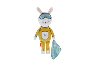 Fisher-Price Little People Toddler Toy Hoppy Dreams Soother &amp; Sleep Trainer Plush Sound Machine with Music &amp; Lights for Kids Ages 18+ Months