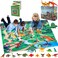GINMIC Dinosaur Figurines Toys w/Large Activity Play Mat, Educational Realistic Dinosaur Toys Playset to Create a Dino World, Perfect Dinosaur Gifts for Boy &amp; Girl 3,4,5,6,7,8 Years Old