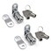 2Pcs Tubular Cam Lock 1-1/8 inch Cabinet Lock Keyed Alike with Chrome Finish for Vending Machine Tool Box Mailbox ATM