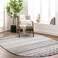 Livabliss Chester Boho Moroccan Area Rug,4' x 6' Oval,Black