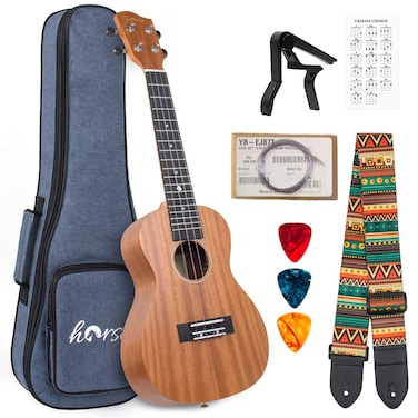 Tenor Ukulele,26 Inch Professional Musical Instrument Ukelele for Adults Horse Uke Beginner Kit W/Gig Bag Strap OEM Strings Hawaiian Guitar Ukalalee Yukalalee Ukalele Yukelele
