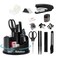 deli Office Supplies Set, 1045 Pcs-Desk Accessory Organizer Kit, Stapler Set, Rotating Multi-Functional Pen Holder, Tape Dispenser, Pens, Binder Clips, Sharpener, Scissor, Eraser, Black
