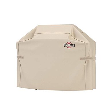 Grillman Premium Grill Cover for Outdoor Grill - Heavy-Duty Waterproof BBQ Grill Cover - Rip-Proof and Wind-Resistant - Large Barbecue Gas Grill Cover for Backyard - Black (60" L x 28" W x 44" H)