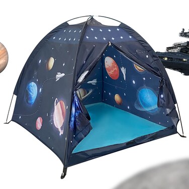 Gentle Monster Space Play Tent for Kids, Indoor Universe &amp; World Playhouse for Boys, Imaginative Gift for Toddlers &amp; Children 3 4 Years Old, Up - 47 x 47 x 43 Inch