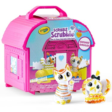 Crayola Scribble Scrubbie Pets, Backyard Playset, Toys For Girls &amp; Boys, Gifts For Kids, Ages 3+
