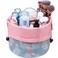 Barrel Drawstring Makeup Bag Travel Cosmetic Bag Large Toiletry Organizer Waterproof for Women (Large, Elephant)