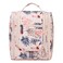 Narwey Small Hanging Toiletry Bag Women Travel Makeup Bag Organizer Toiletries Bag for Travel Size Essentials Accessories Cosmetics(Medium, Beige Bird)