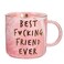 Best Friend Birthday Gifts for Women - Best F Friend Ever - Funny Friendship Gifts for Women - Present for BFF, Bestfriend, Besties, Sister, Her, Woman - Cute Pink Marble Mug, 11.5oz Coffee Cup