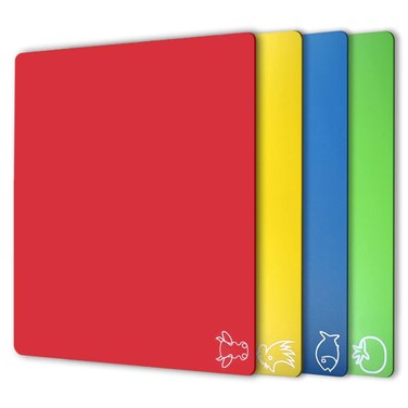Fotouzy Plastic Cutting Boards for kitchen, Flexible Cutting Mats for Cooking, 100% Non-Slip Cutting Board for Meat and Vegatables, BPA-Free and Dishwasher Safe