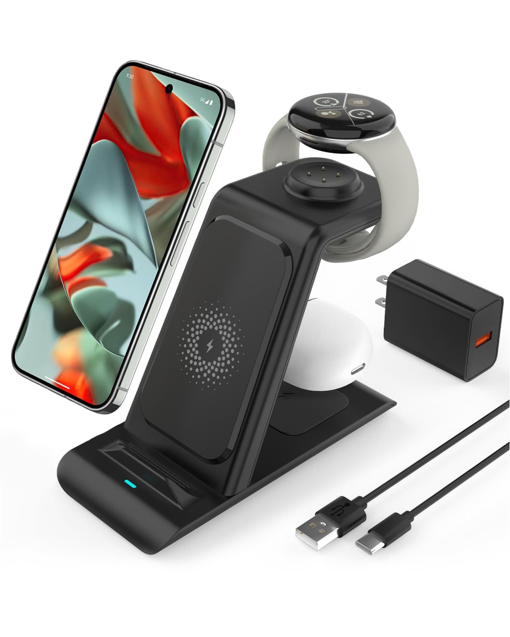 Charging Station Fitbit And Iphone 12 Charging Station Fitbit