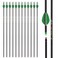 Zhao.Fu 29 Inch Carbon Arrow Practice Hunting Arrows Spine 400 with Removable Tips for Archery Compound &amp; Recurve &amp; Traditional Bow (12 Pcs)