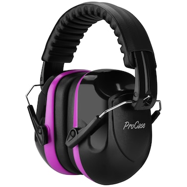 ProCase Noise Reduction Ear Muffs, Sound Proof Ear Protection, NRR 28dB Noise Cancelling Headphones for Adults Kids Autism, Hearing Protection for Shooting Gun Range Mowing -Purple