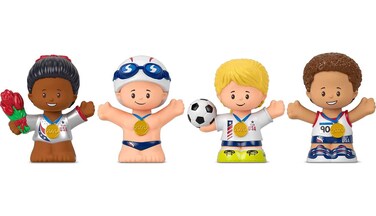 Little People Collector Team USA Classic Sports Special Edition Set for Adults &amp; Fans, 4 Athlete Figures in Display Package