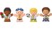 Little People Collector Team USA Classic Sports Special Edition Set for Adults &amp; Fans, 4 Athlete Figures in Display Package