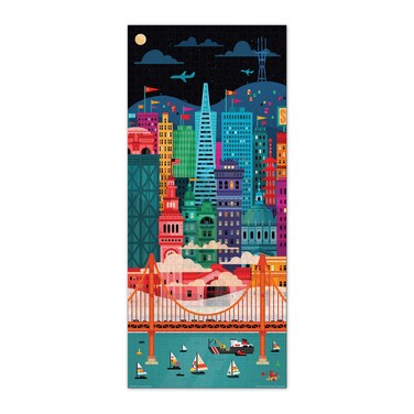 Genuine Fred SAN FRANCISCO by Little Friends of Printmaking, 1000 piece puzzle