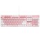 Mechanical Keyboard Gaming Keyboard   Blue Switch, Pink &amp; White Color, White Backlit Keyboard   104 Keys US Layout   Wired Gaming Keyboard   Hot Swappable Mechanical Keyboard   PC Keyboard