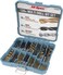 Hi-Spec Drill Bit Set 130pc Multi SAE &ndash; 11 Sizes 1/16in to 3/8in &ndash; HSS Titanium, Masonry &amp; Brad Point Steel Bits &ndash; Drill Bits for Metal, Wood, Plastic, Drywall, Brick &amp; Concrete &ndash; with Tray Case