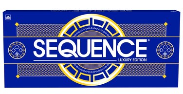 Sequence Luxury Edition - Stunning Set with Deluxe, Cushioned, Roll-Flat Game Mat - Amazon Exclusive by Goliath , Blue, 2-12 players