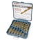 Hi-Spec Drill Bit Set 130pc Multi SAE &ndash; 11 Sizes 1/16in to 3/8in &ndash; HSS Titanium, Masonry &amp; Brad Point Steel Bits &ndash; Drill Bits for Metal, Wood, Plastic, Drywall, Brick &amp; Concrete &ndash; with Tray Case